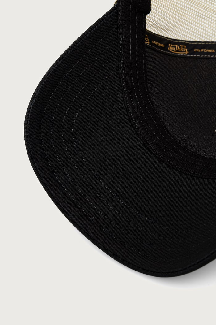 Czapka z daszkiem trucker z bawełną Von Dutch VD.1.CT.PATCHES.19 beżowy