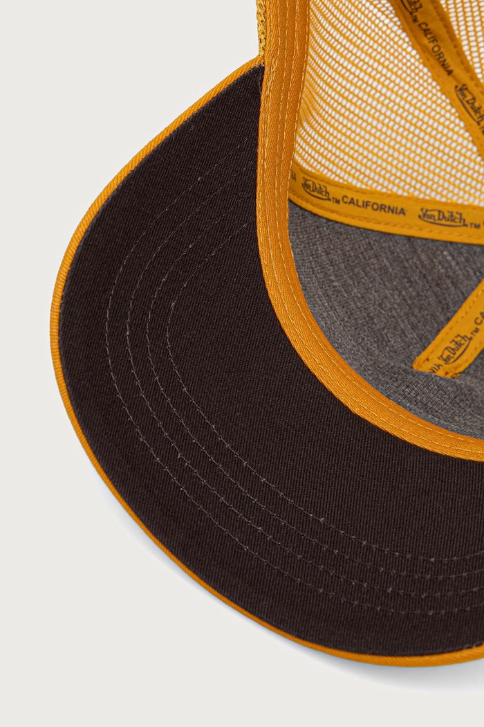 Czapka z daszkiem z bawełną Von Dutch VD.1.CB.LOG.25 żółty