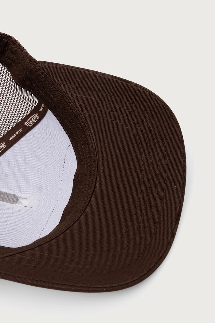 Czapka z daszkiem trucker z bawełną Von Dutch VD.1.CB.LOF.B51 brązowy