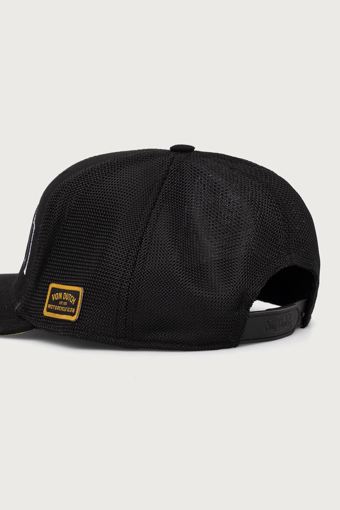 Akcesoria Von Dutch Czapka z daszkiem trucker z bawełną VD.1.CS.CAN.01 czarny