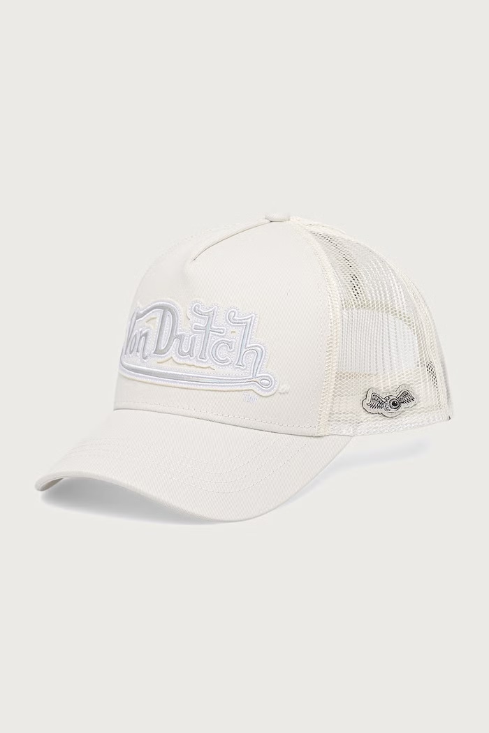 Von Dutch Czapka z daszkiem trucker z bawełną beżowy VD.2.CB.RAINBOW