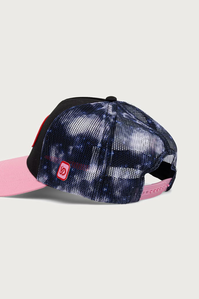 Akcesoria Von Dutch Czapka z daszkiem trucker z bawełną VD.2.CB.SPACE różowy