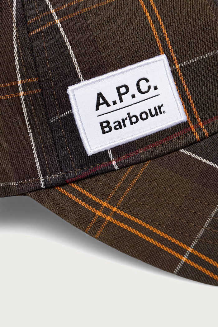 Barbour X A.P.C kapa sa šiltom MHA0997TN11 zelena AW26