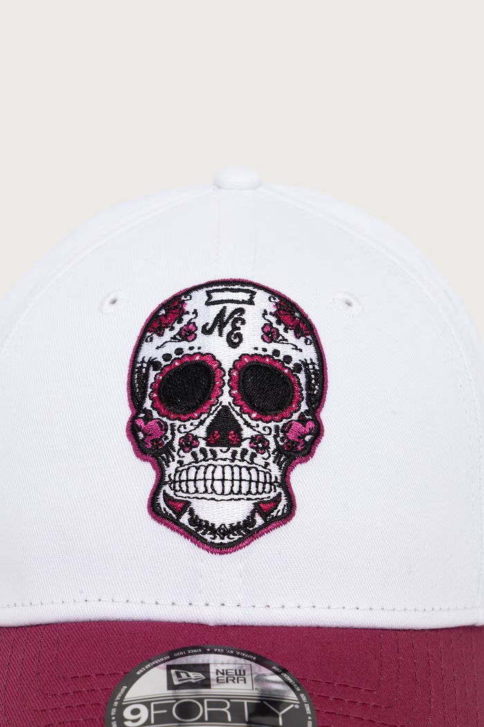 New Era Czapka z daszkiem bawełniana NE SKULL 940 WHICHJ 60976205 biały AW26