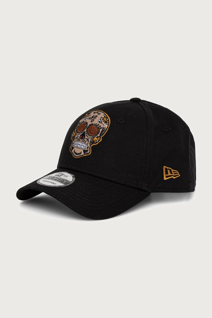 New Era Czapka z daszkiem bawełniana NE SKULL 940 BLK czarny 60976212
