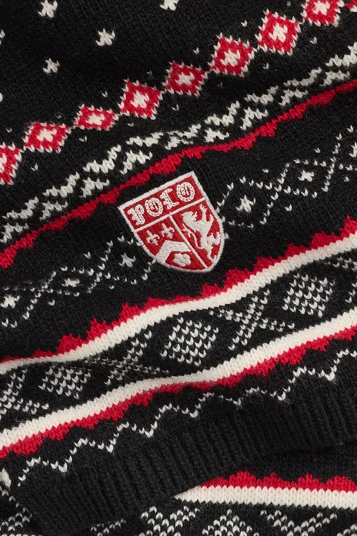 Polo Ralph Lauren WOOL NYLON-NRDIC GIFTST komplet z wełną 449P20316001 czarny AW26