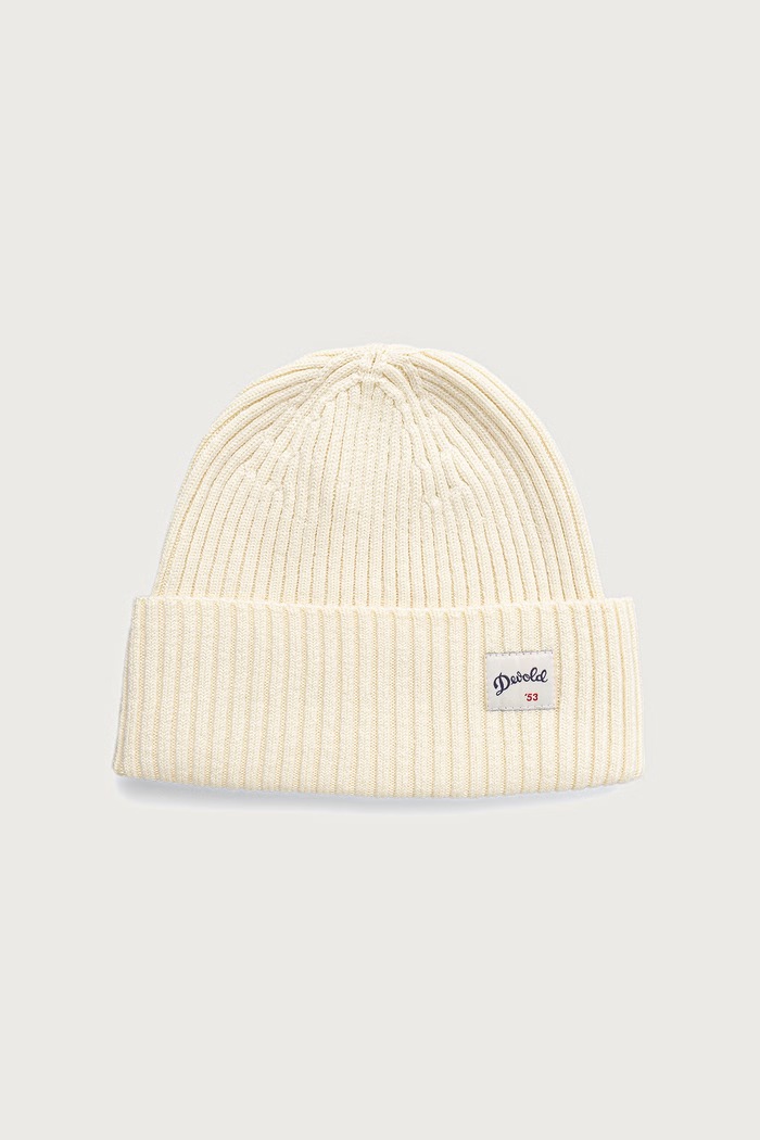 Devold Czapka beanie damska z wełny merino Archive Wool beżowy PDTC.710.900.A