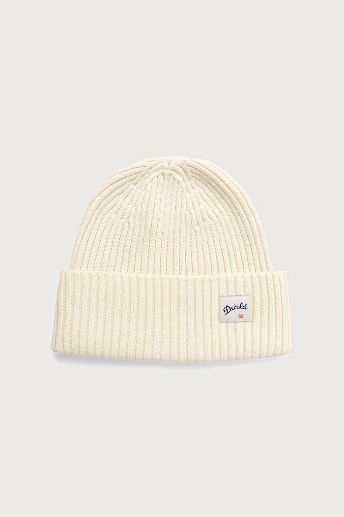 Devold Czapka beanie damska z wełny merino Archive Wool beżowy PDTC.710.900.A