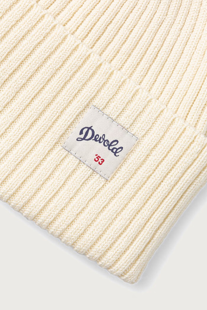 Devold Czapka beanie damska z wełny merino Archive Wool PDTC.710.900.A beżowy AW26