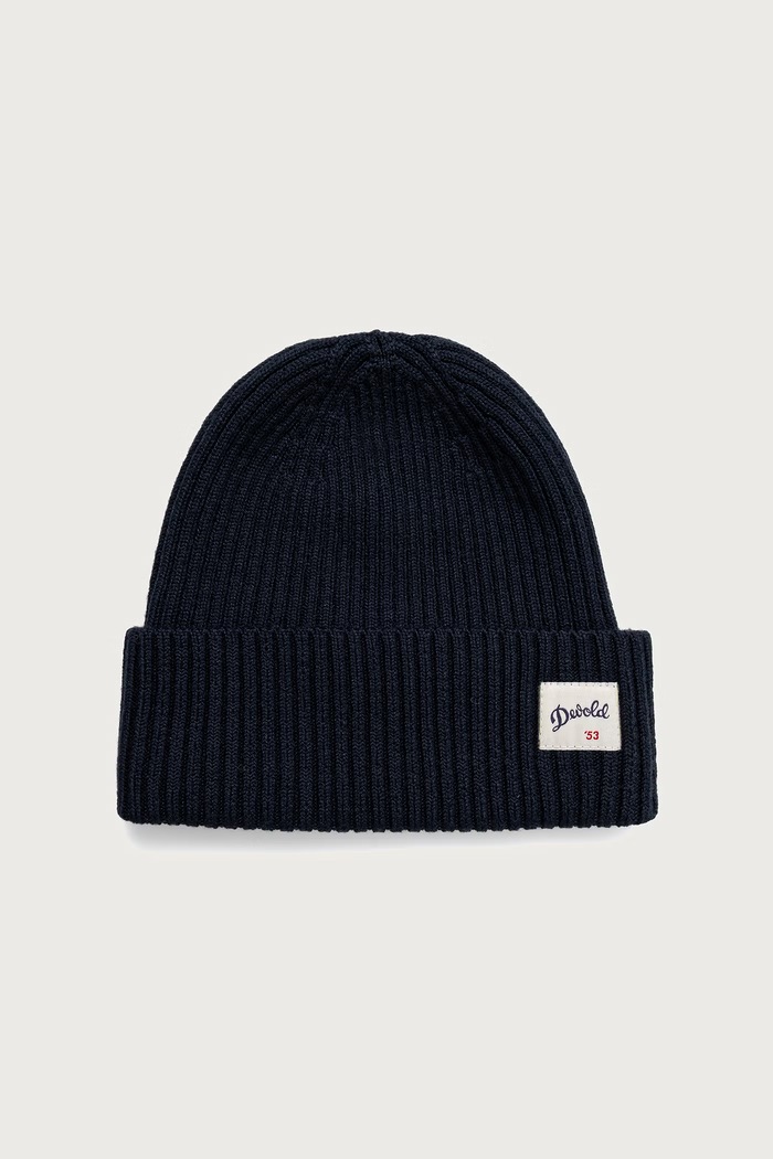Devold Czapka beanie damska z wełny merino Archive Wool granatowy PDTC.710.900.A