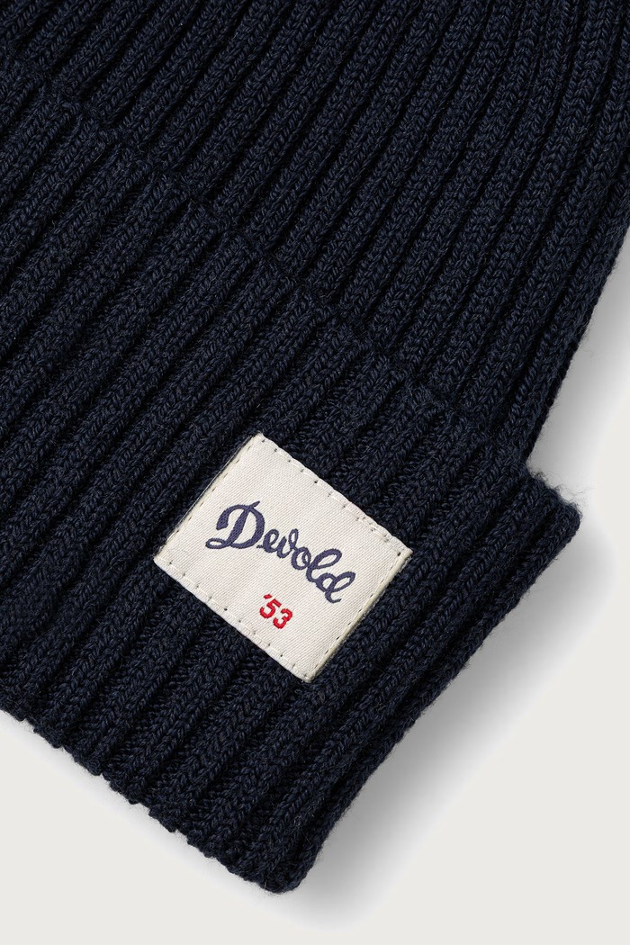 Devold Czapka beanie damska z wełny merino Archive Wool PDTC.710.900.A granatowy AW26