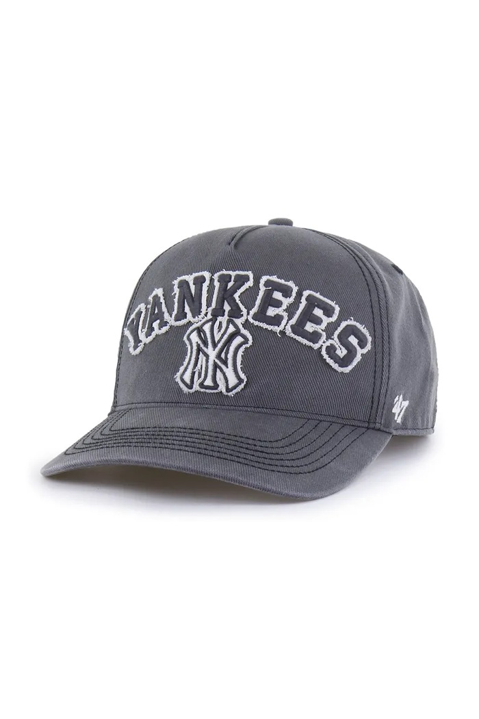 47 brand Kšiltovka bavlněná MLB New York Yankees šedá B.CLDRW17HTP.T4