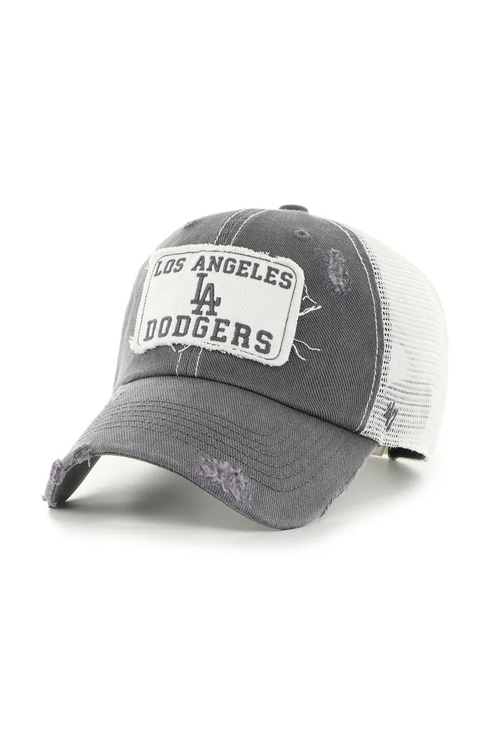 47 brand Czapka z daszkiem bawełniana MLB Los Angeles Dodgers szary B.EGMNS12HTP.T4