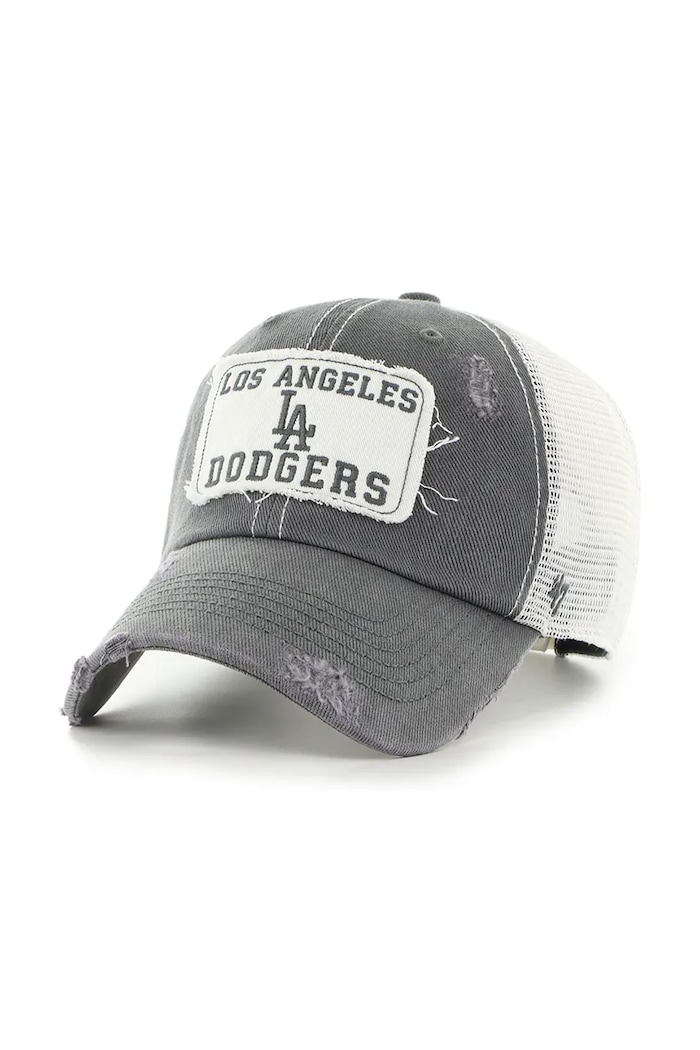 47 brand Czapka z daszkiem bawełniana MLB Los Angeles Dodgers szary B.EGMNS12HTP.T4