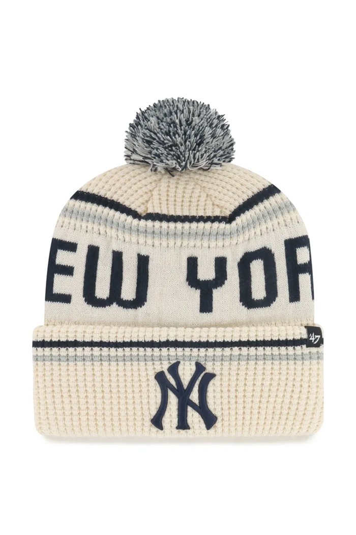 47 brand Czapka z pomponem MLB New York Yankees beżowy B.QATRL17ACE.NT