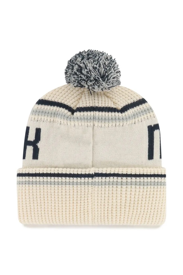 47 brand Čepice s bambulí MLB New York Yankees béžová B.QATRL17ACE.NT