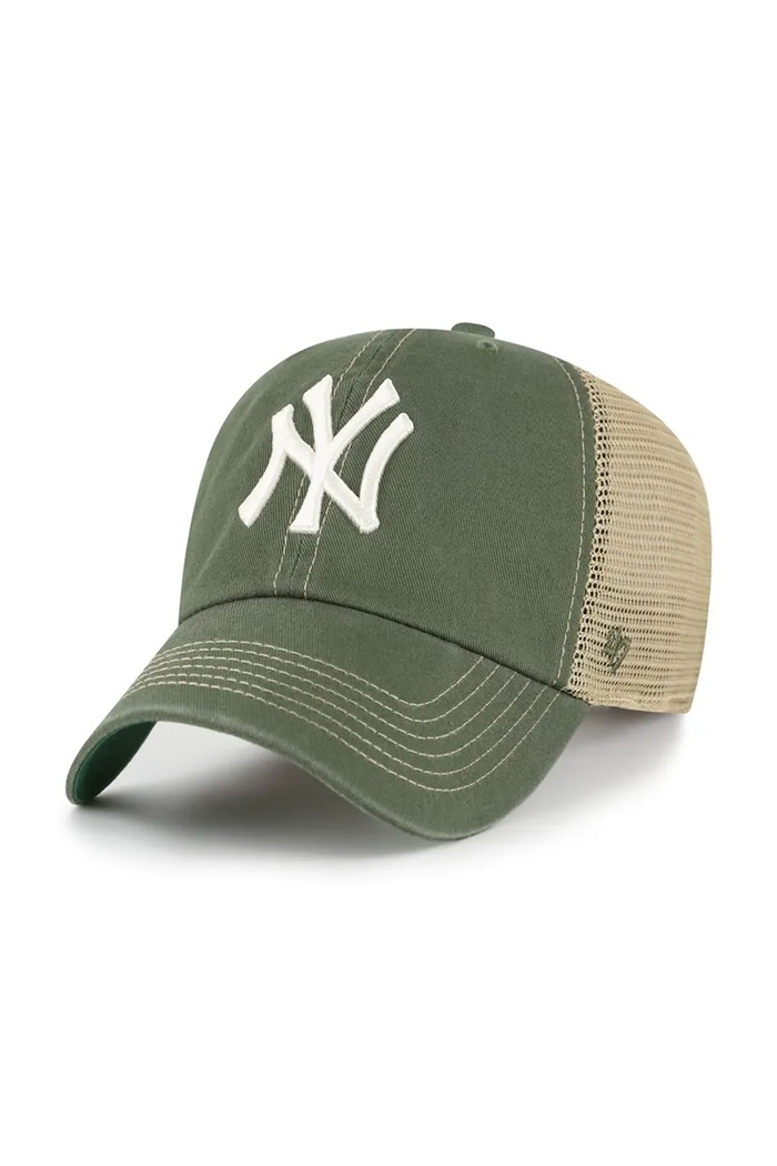47 brand Καπέλο με γείσο με βαμβάκι MLB New York Yankees πράσινο B.TRWLR17GWP.MS