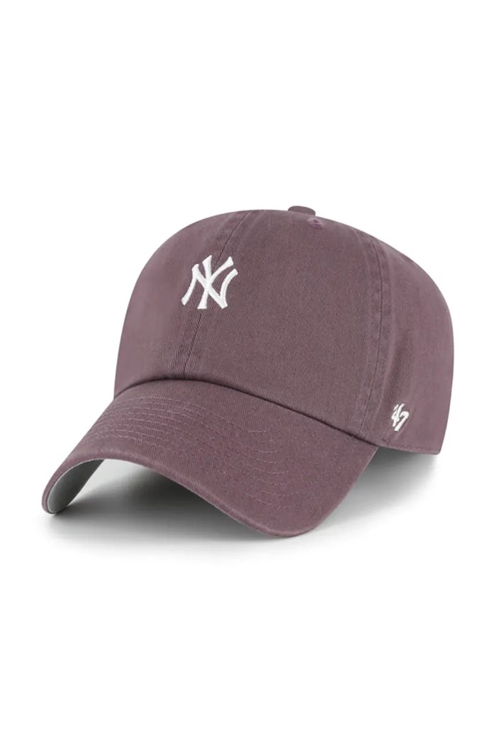 47 brand Czapka z daszkiem damska bawełniana MLB New York Yankees brązowy B.BSRNR17GWS.A01