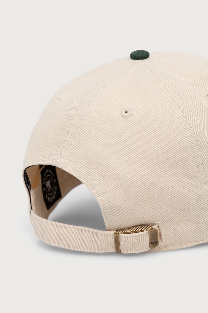 Akcesoria 47 brand Czapka z daszkiem bawełniana MLB Oakland Athletics B.BSRBT18GWS.NT beżowy