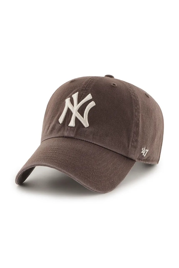 47 brand Czapka z daszkiem bawełniana MLB New York Yankees brązowy B.NLRGW17GWS.BWB
