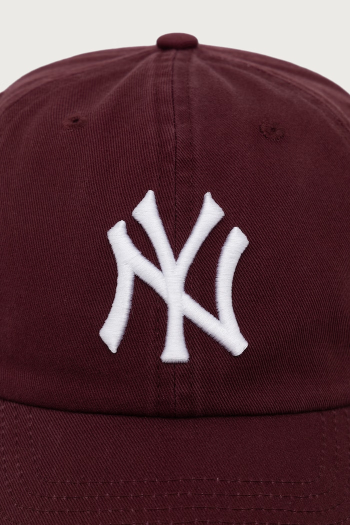47 brand Czapka z daszkiem bawełniana MLB New York Yankees B.NLRGW17GWS.KM bordowy AW26