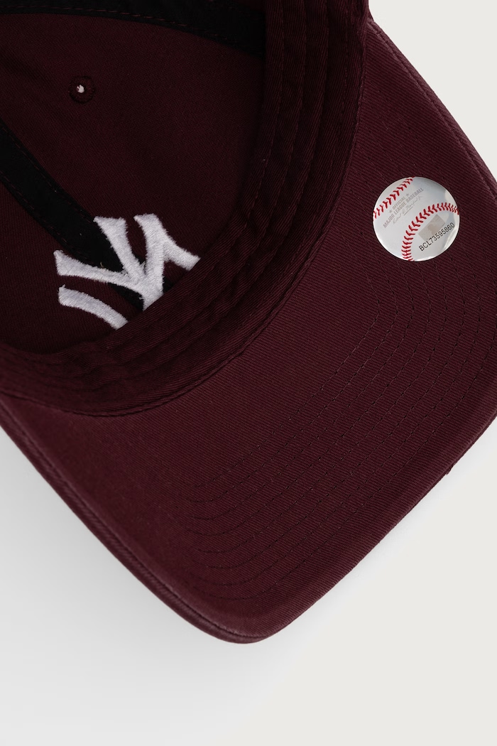 Czapka z daszkiem bawełniana MLB New York Yankees 47 brand B.NLRGW17GWS.KM bordowy