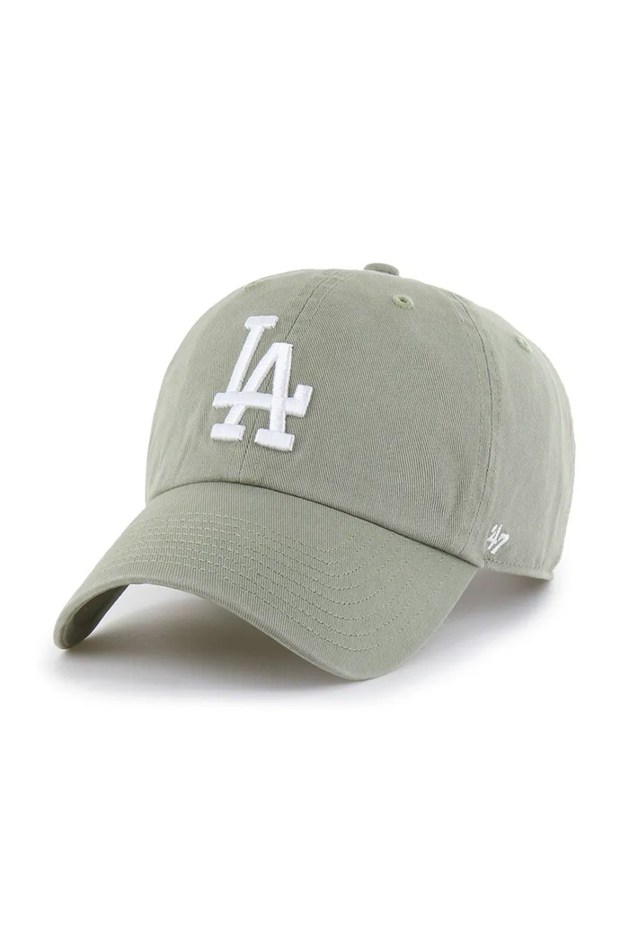 47 brand Czapka z daszkiem bawełniana MLB Los Angeles Dodgers zielony B.NLRGW12GWS.J2