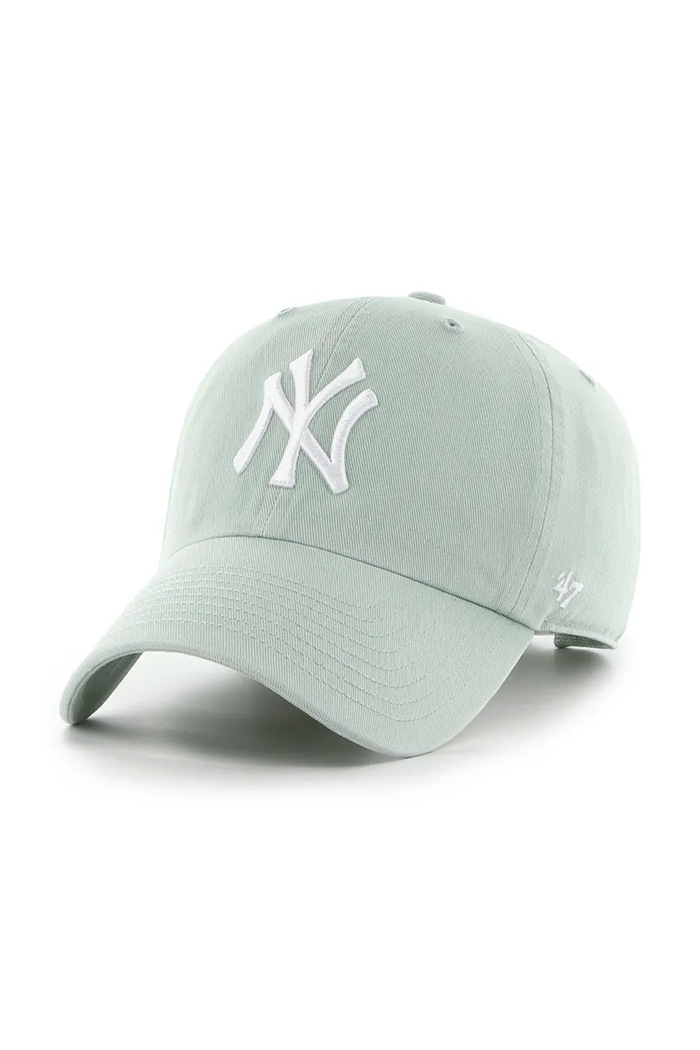 47 brand Kšiltovka bavlněná MLB New York Yankees zelená B.NLRGW17GWS.K2