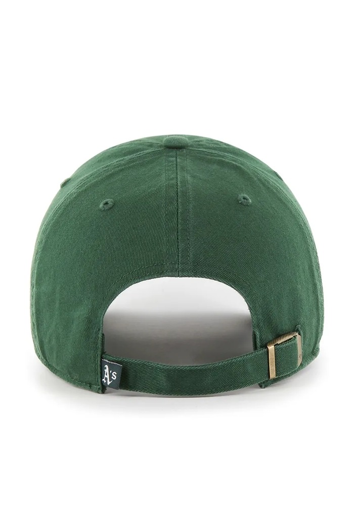 47 brand Kšiltovka bavlněná MLB Oakland Athletics B.RGW18GWS.DGF zelená AW26