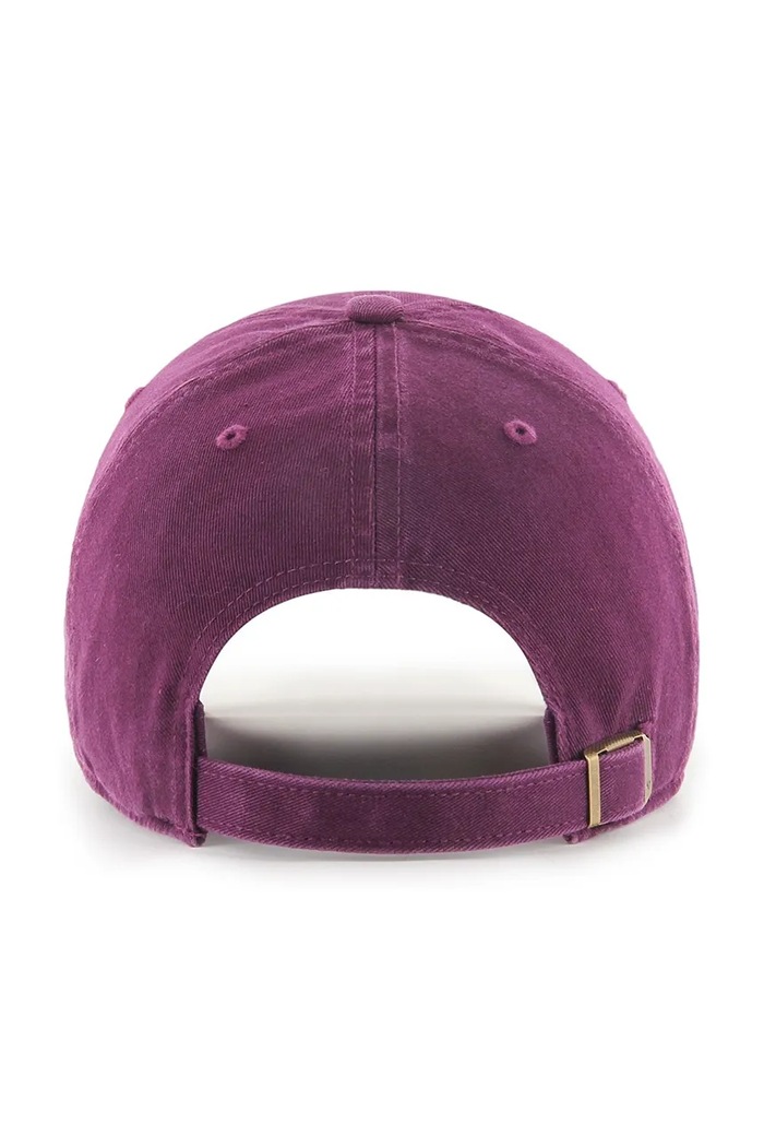 47 brand Czapka z daszkiem bawełniana MLB New York Yankees B.NLRGW17GWS.PJ fioletowy AW26