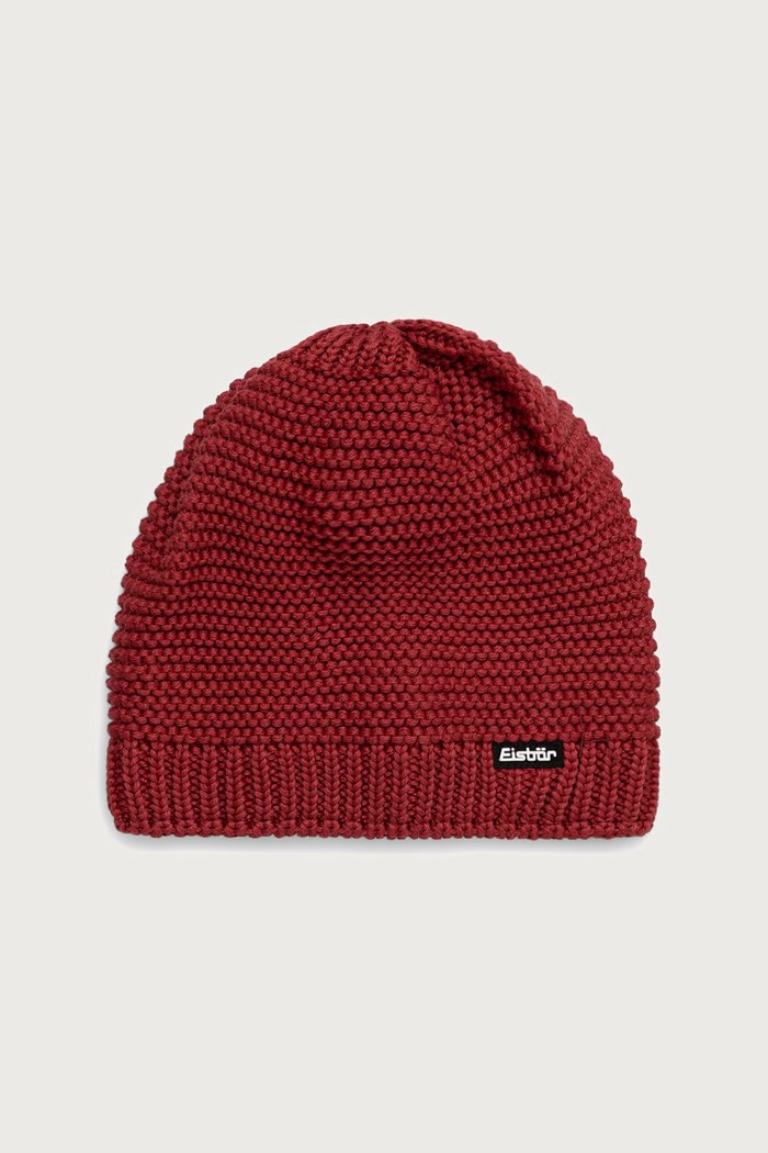 Eisbar Czapka beanie z wełną merino Corson MÜ czerwony E31066