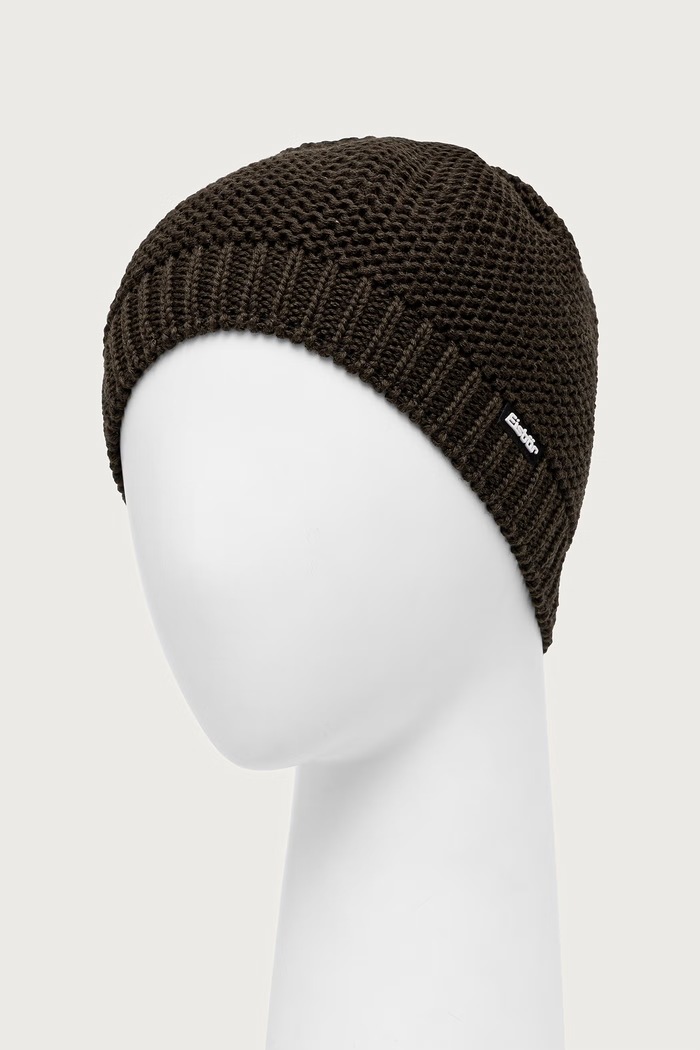 Akcesoria Eisbar Czapka beanie z wełną merino Corson MÜ E31066 brązowy