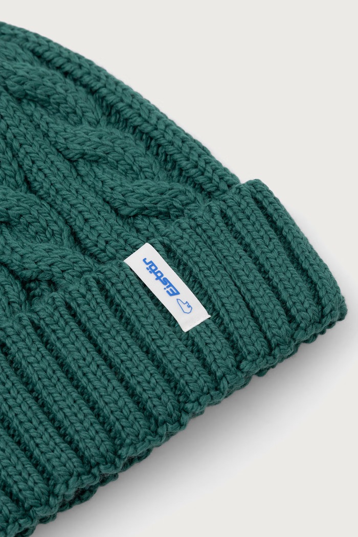 Akcesoria Eisbar Czapka beanie z wełną merino Alba MÜ E31061 turkusowy