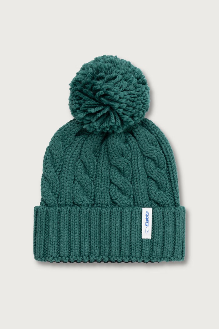 Eisbar Czapka z pomponem z wełną merino Alba Pompon MÜ turkusowy E31063