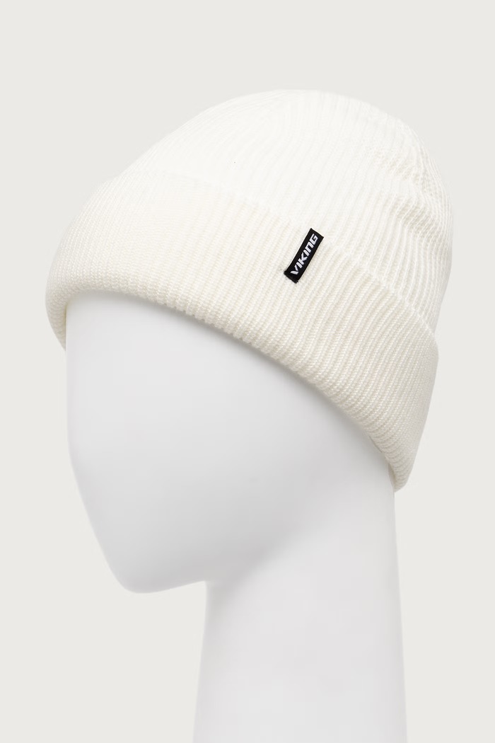Viking Czapka beanie z dodatkiem wełny Tigna beżowy 215.26.1982