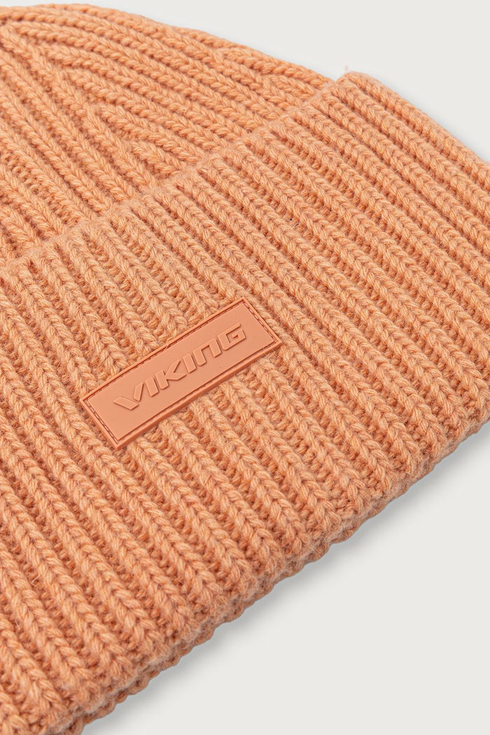 Akcesoria Viking Czapka beanie z wełną Froja Life Style 210.27.6548 pomarańczowy