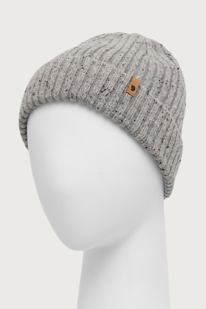 Fjallraven Czapka beanie z wełną Ovik Neps F13100261.020 szary AW26