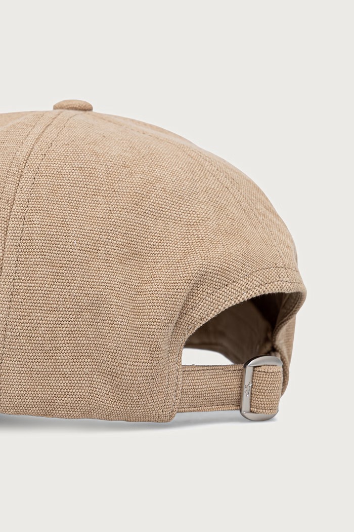 Akcesoria Maison Kitsuné Baby Fox czapka z daszkiem bawełniana MRUAH13WB0057 beżowy
