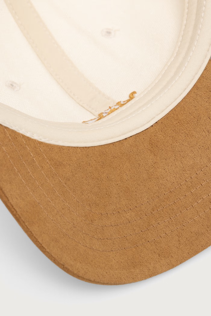 Levi's czapka z daszkiem męska z bawełną ROCKRIDGE DAD beżowy 007YM.0007