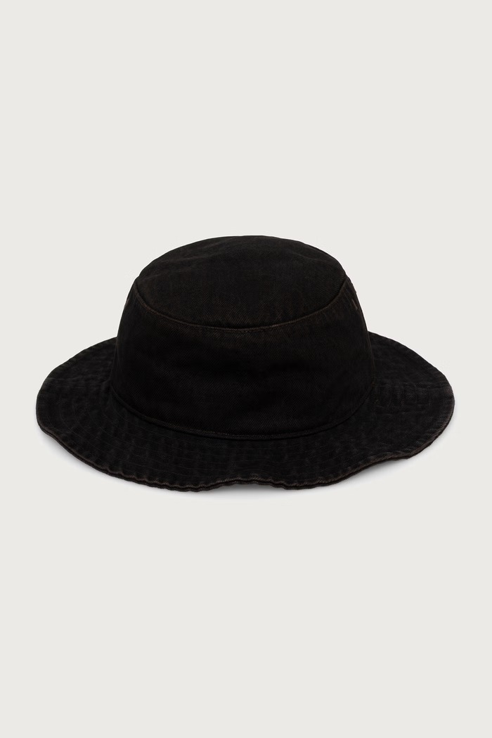 Akcesoria Levi's Kapelusz bucket bawełniany BAY DRAWSTRING 005CP czarny