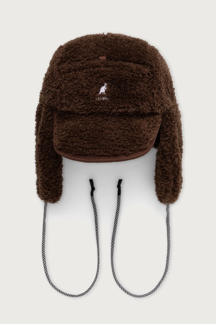 Kangol Ušanka FAUX SHEARLING UTILITY FLAP K5356.BR204 hnědá AW26