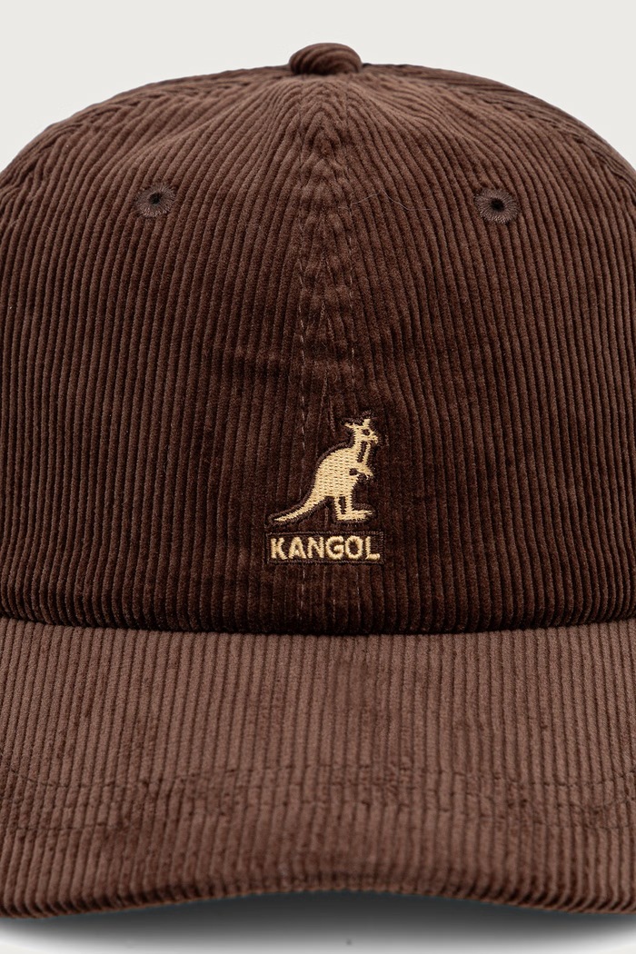 Kangol Czapka z daszkiem sztruksowa CORD BASEBALL K5206HT.BR204 brązowy AW26