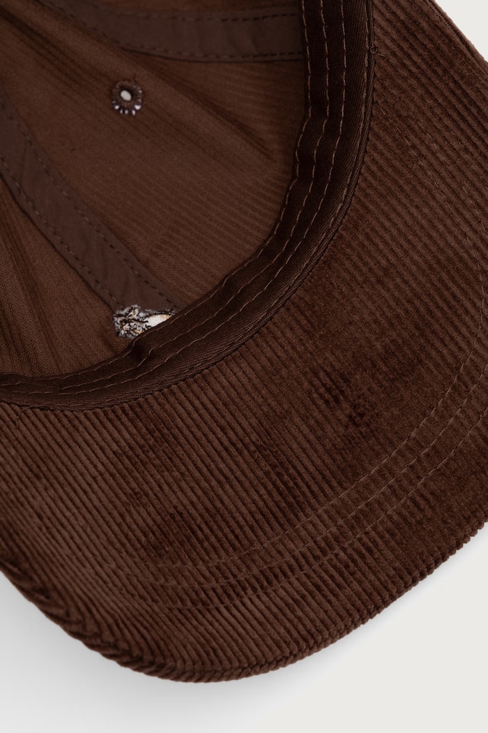 Czapka z daszkiem sztruksowa CORD BASEBALL Kangol K5206HT.BR204 brązowy