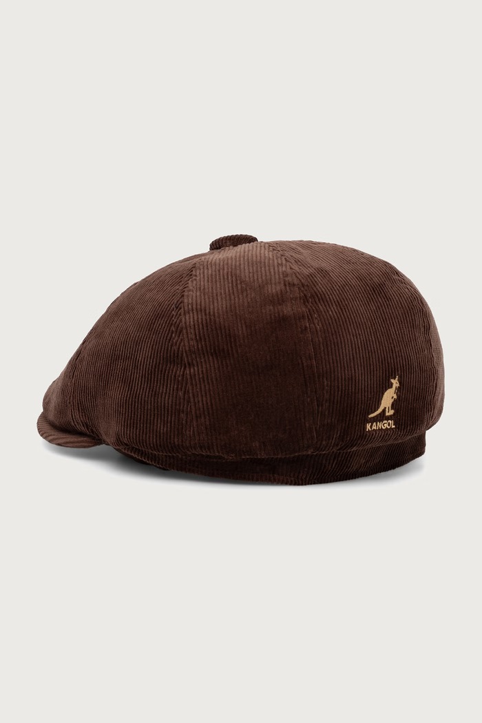 Akcesoria Kangol Kaszkiet sztruksowy CORD HAWKER K4177HT.BR204 brązowy