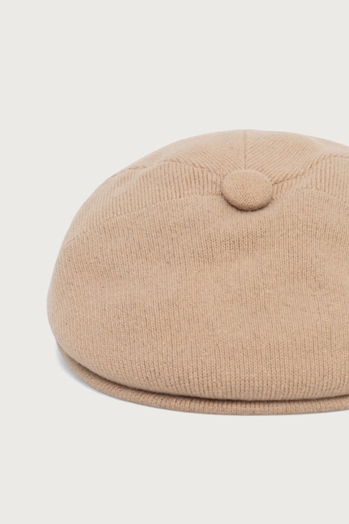 Kangol Kaszkiet z wełną WOOL PANEL 575 K3771.WT216 beżowy AW26