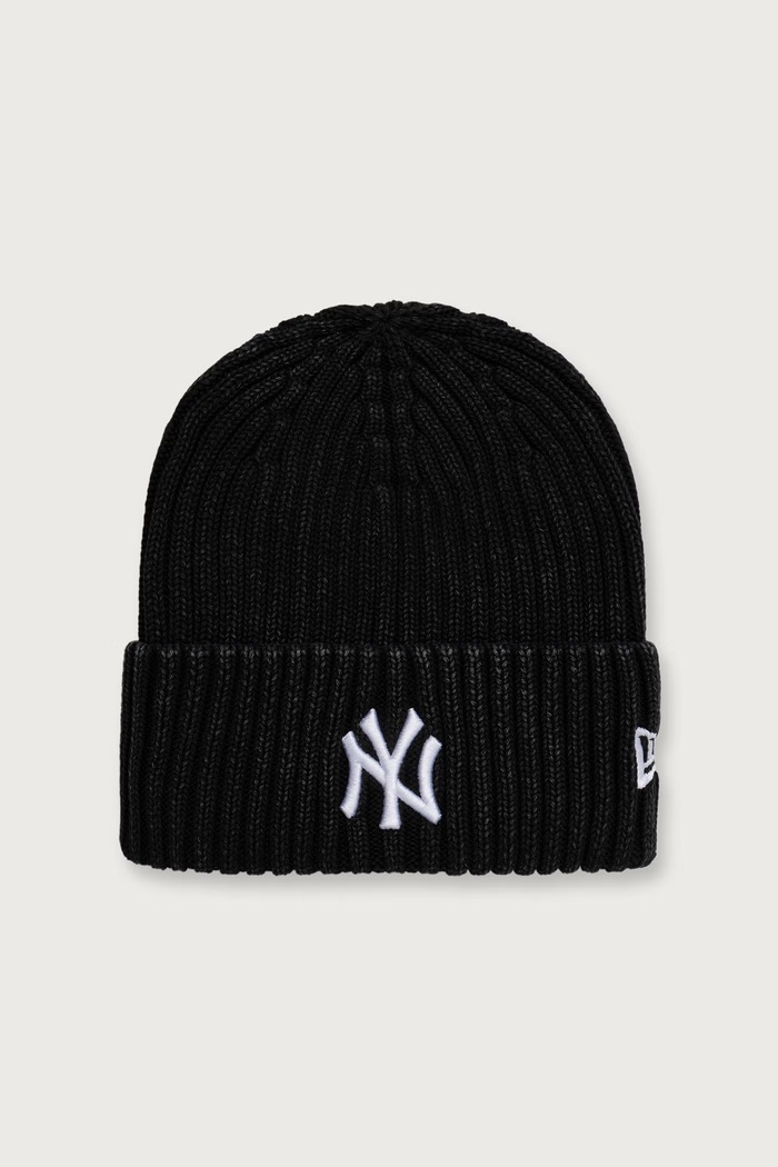 New Era Czapka beanie damska bawełniana MLB WASHED czarny 60691189