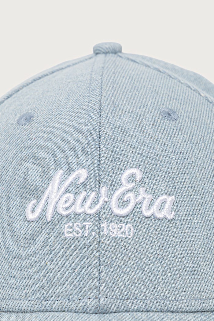 New Era czapka z daszkiem jeansowa DENIM 9FORTY® 60915751 niebieski AW26