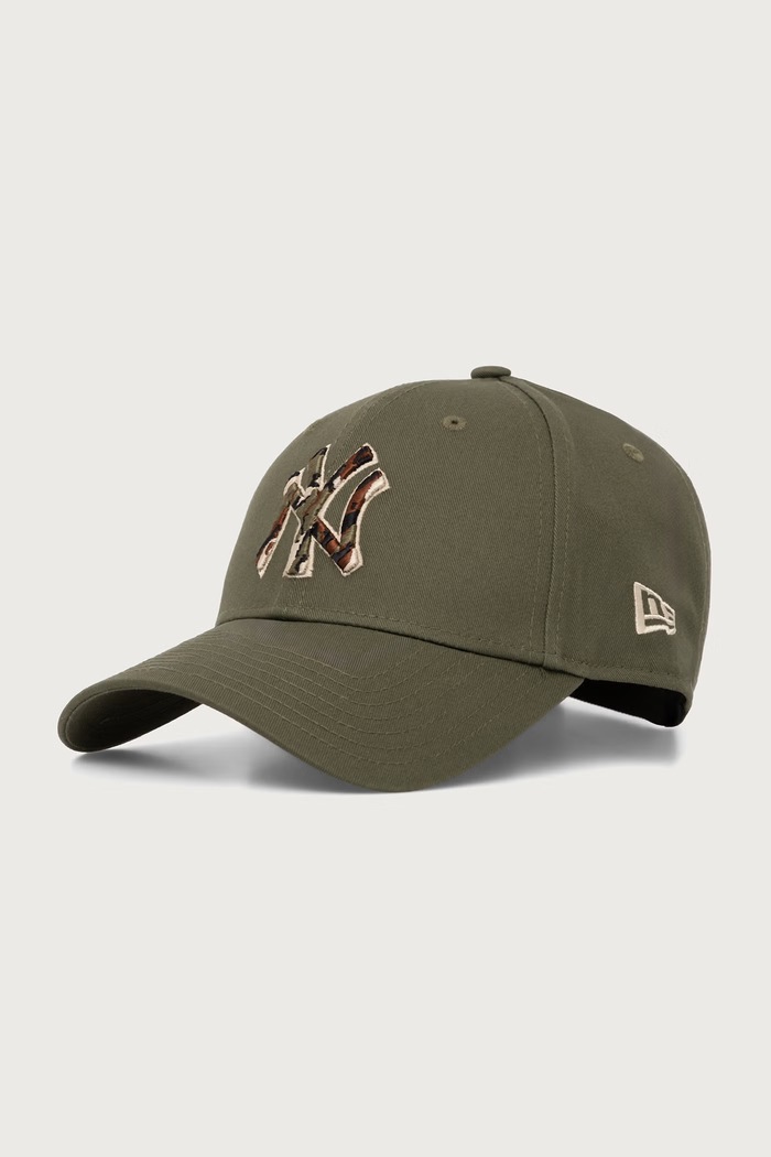 New Era czapka z daszkiem bawełniana OUTLINE CAMO 9FORTY® zielony 60915748