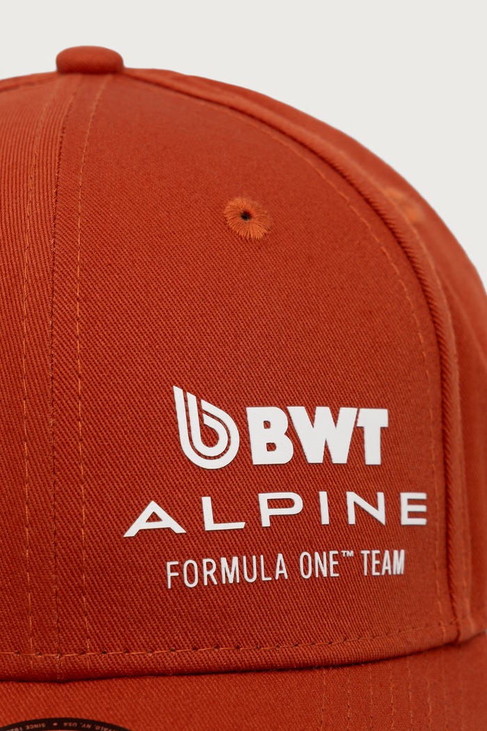 New Era Czapka z daszkiem bawełniana SIDEHIT 9FORTY® ALPINE RACING 60897530 pomarańczowy AW26