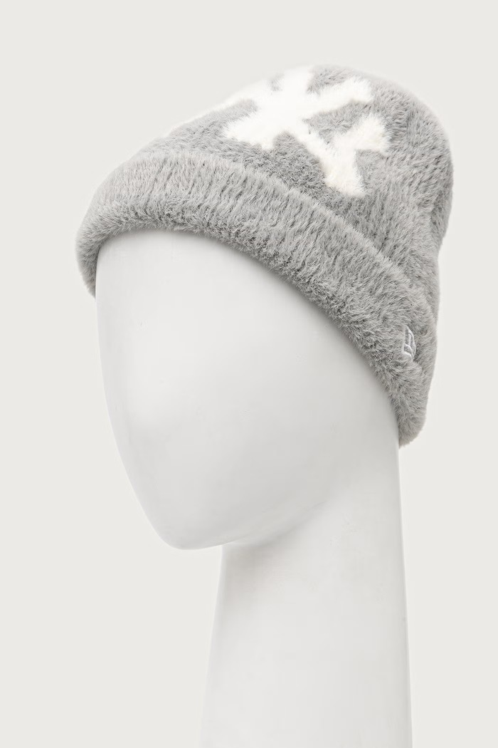 New Era Czapka FLUFFY MOHAIR 2 60915890 szary AW26